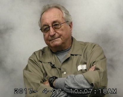 Image of Bernie Madoff in prison in 'Madoff: The Monster of Wall Street.'
