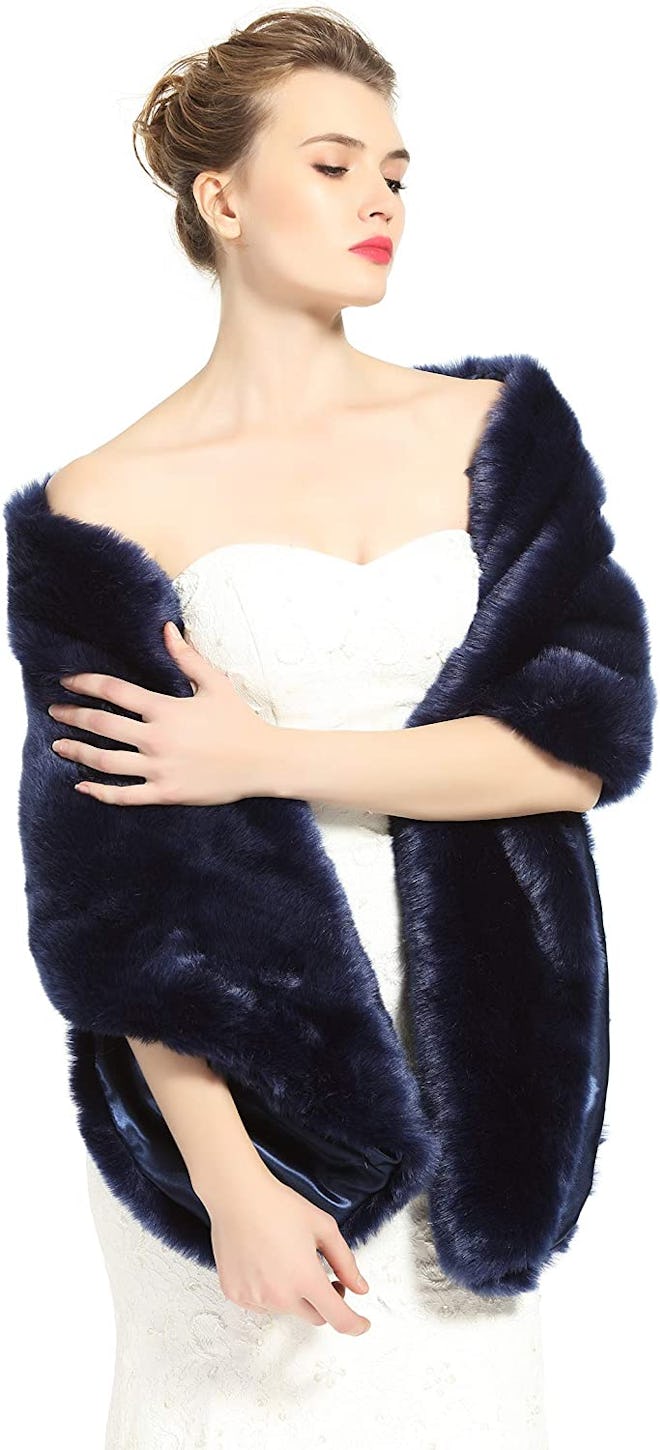 Beautelicate Faux Fur Shawl Wrap