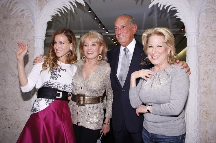 Sarah Jessica Parker, Barbara Walters, Oscar de la Renta, and Bette Midler at Fashion’s Night Out in...