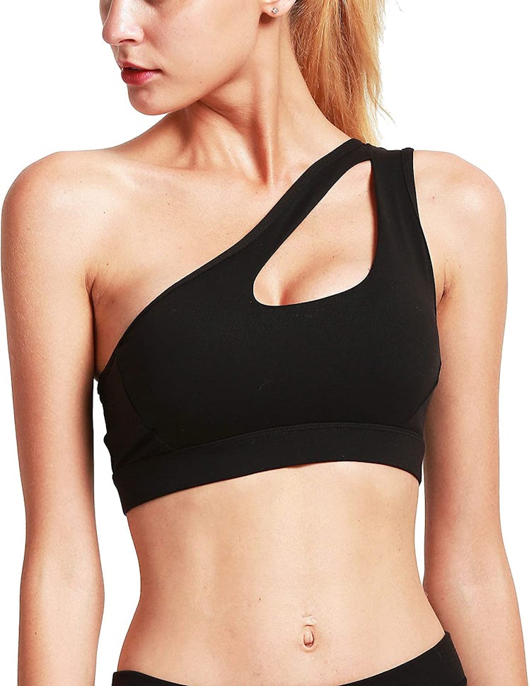 RUNNING GIRL One Shoulder Sports Bra