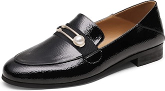 DREAM PAIRS Pearl Buckle Loafers