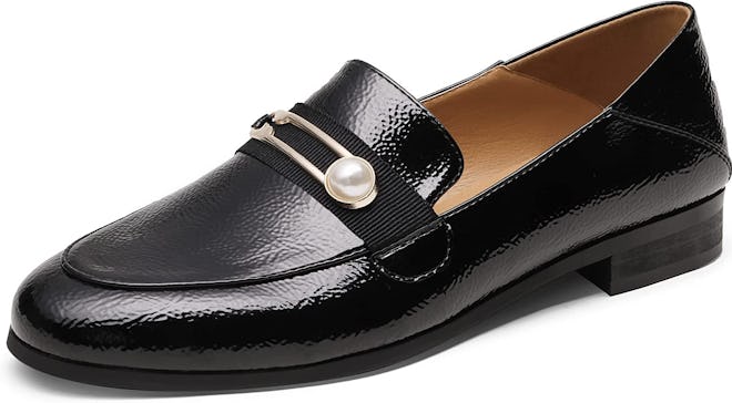 DREAM PAIRS Pearl Buckle Loafers