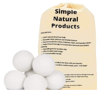 Simple Natural Products Wool Dryer Balls (6-Pack)
