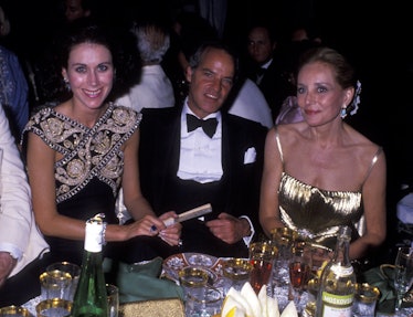Carolyne Roehm, Henry Kravis and Barbara Walters attend 70th Birthday Party for Malcolm Forbes on Au...