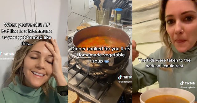Kristin, a single mom, has gone viral on TikTok for sharing how being in a "mommune," or a mom commu...