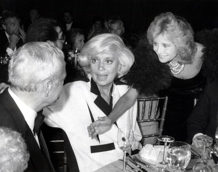 Charles Lowe, Carol Channing, and Barbara Walters during 20th Anniversary Celebration of NYU's Tisch...