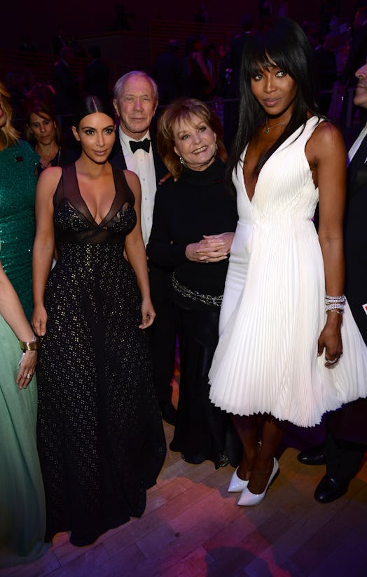 Kim K, Naomi and Barbara Walters. 