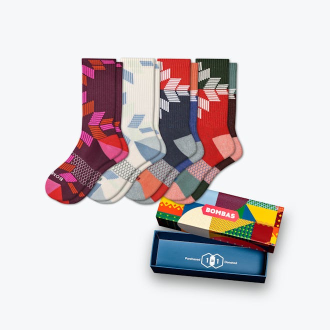 Bombas Snowflake Calf Sock (4 Pack)