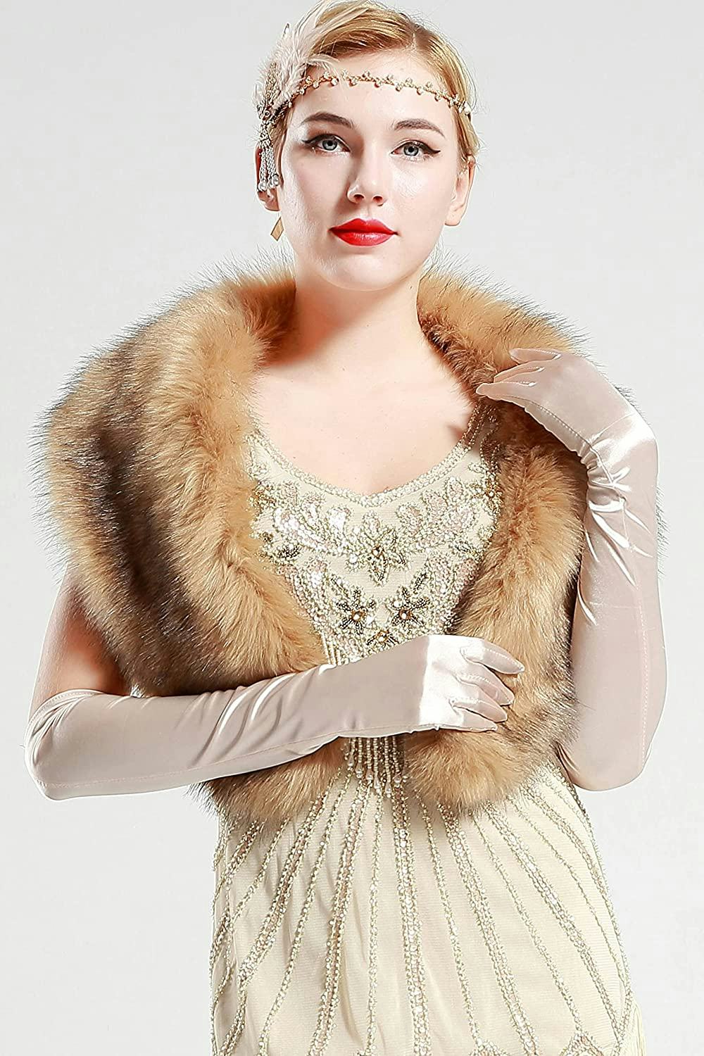 BABEYOND Faux Fur Shawl