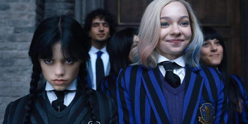 Fans think Enid Sinclair could be Wednesday Addams' new stalker on the hit Netflix series. Photo cou...