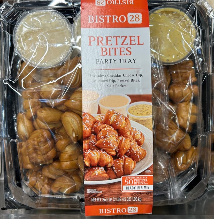 pretzel bites tray