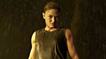 Last of Us Part II Abby in the rain