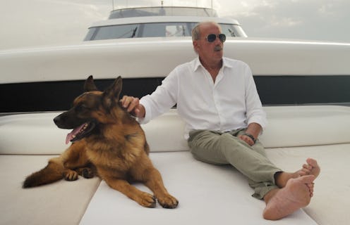 Maurizio Mian and Gunther on one of Gunther's yachts.