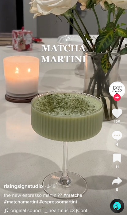 Matcha martini recipes are trending on TikTok for a sweet sip of boozy caffiene.