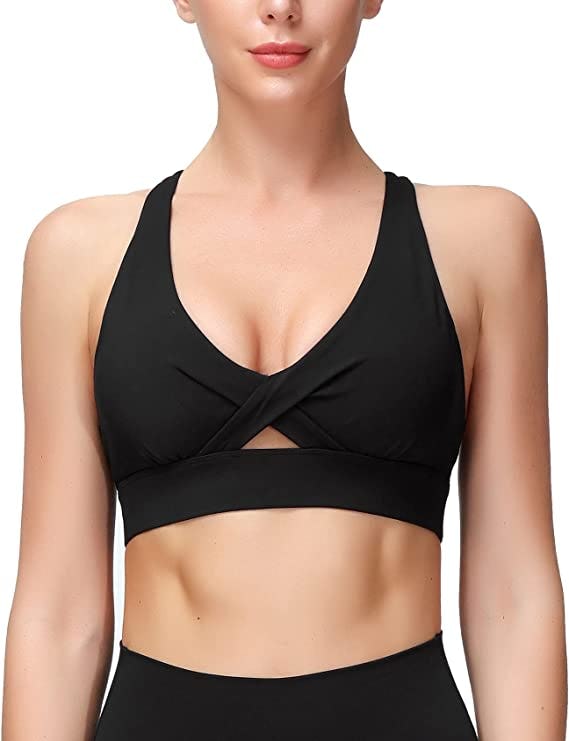 MotoRun Front Cross Sports Bra