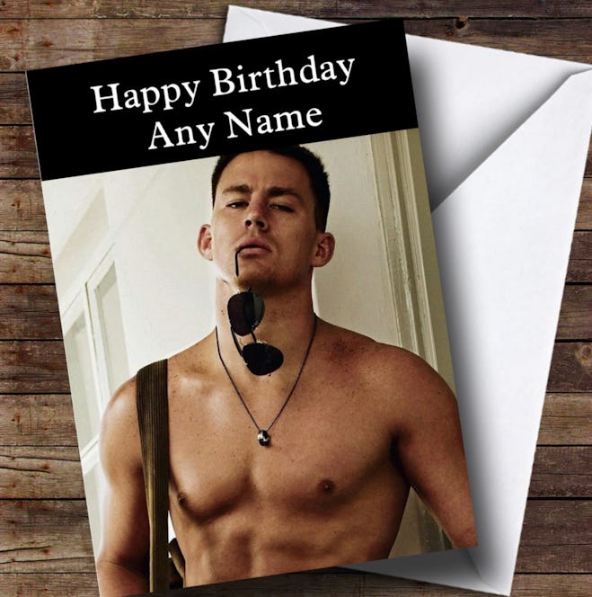 This Personalized Channing Tatum Birthday Card is one of the best hot celeb dad cards to gift to a f...