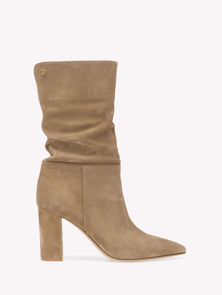 Gianvito Rossi brown slouchy booties