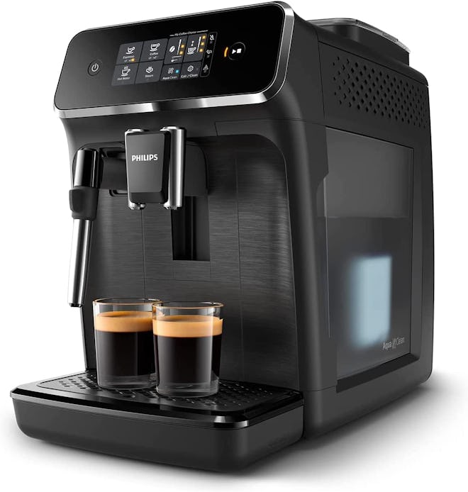 This single-serve and espresso Coffee maker with built-in grinder is versatile and sophisticated.