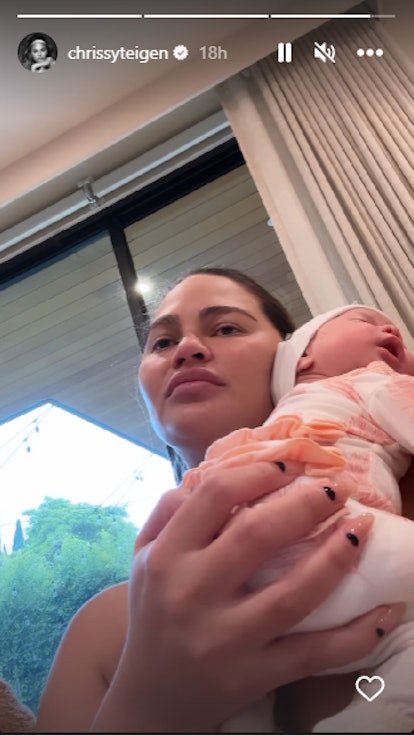 Chrissy Teigen is really a mom of three now.