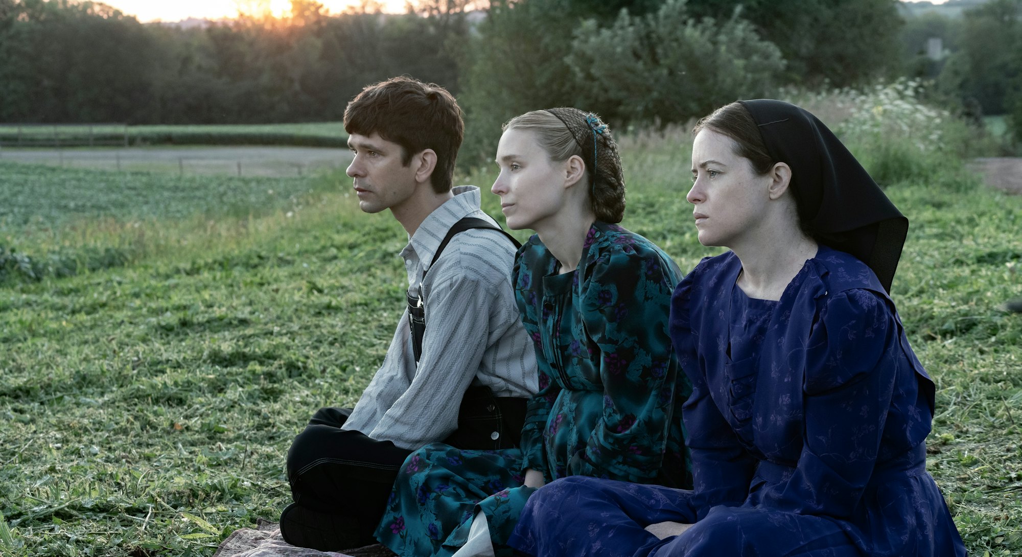 (l-r.) Ben Whishaw stars as August, Rooney Mara as Ona and Claire Foy as Salome in director Sarah Po...