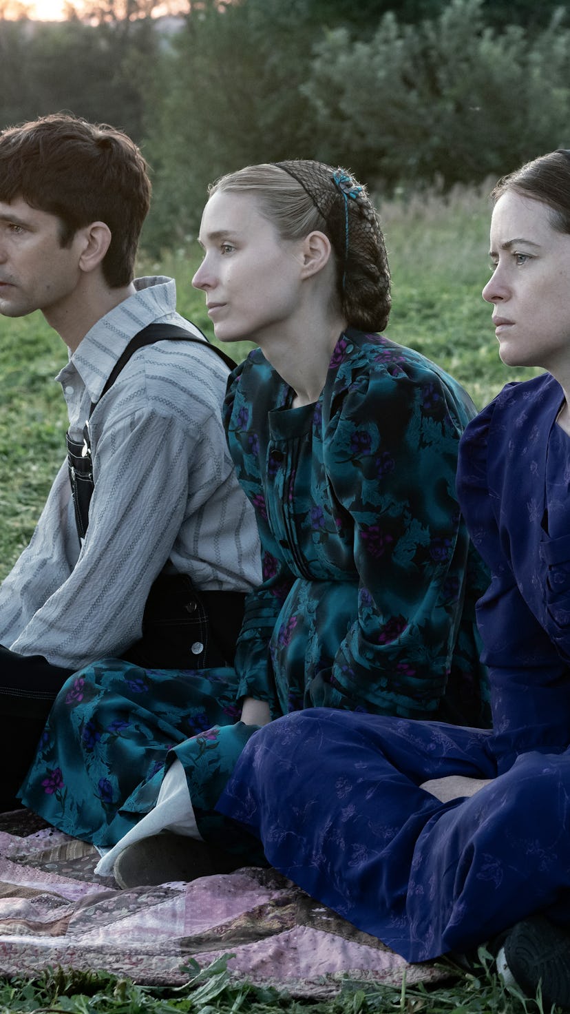 (l-r.) Ben Whishaw stars as August, Rooney Mara as Ona and Claire Foy as Salome in director Sarah Po...