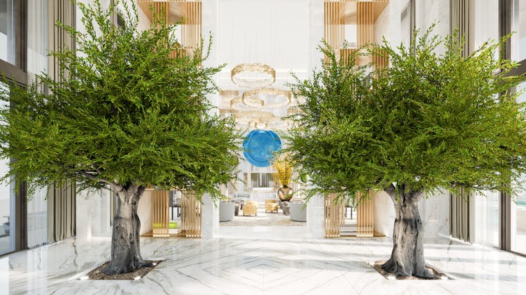 Beyoncé's Dubai hotel suite foyer