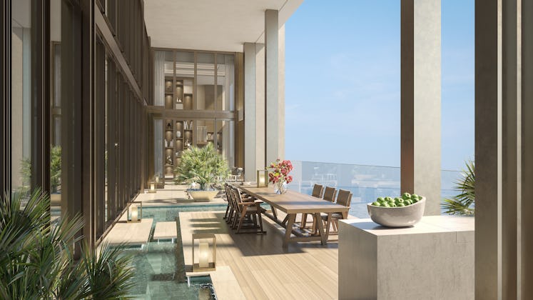 Beyoncé's Dubai hotel suite terrace