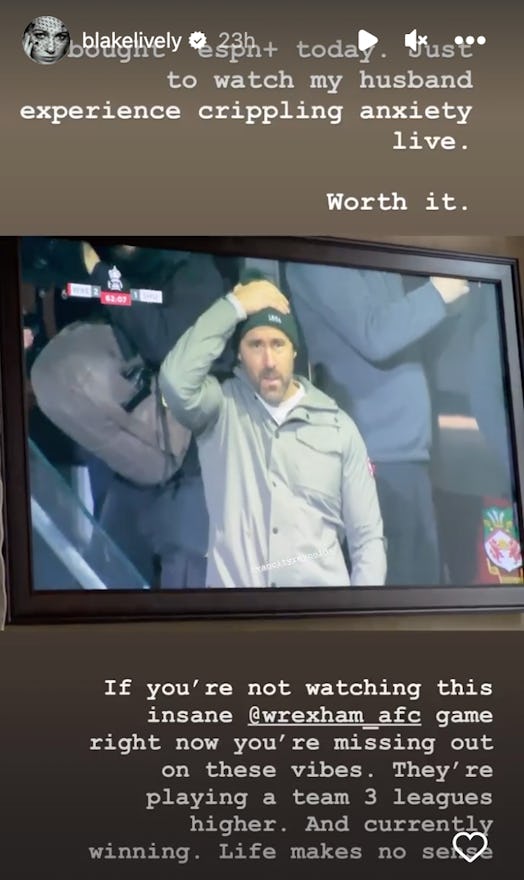 Blake Lively trolls Ryan Reynolds on Instagram.