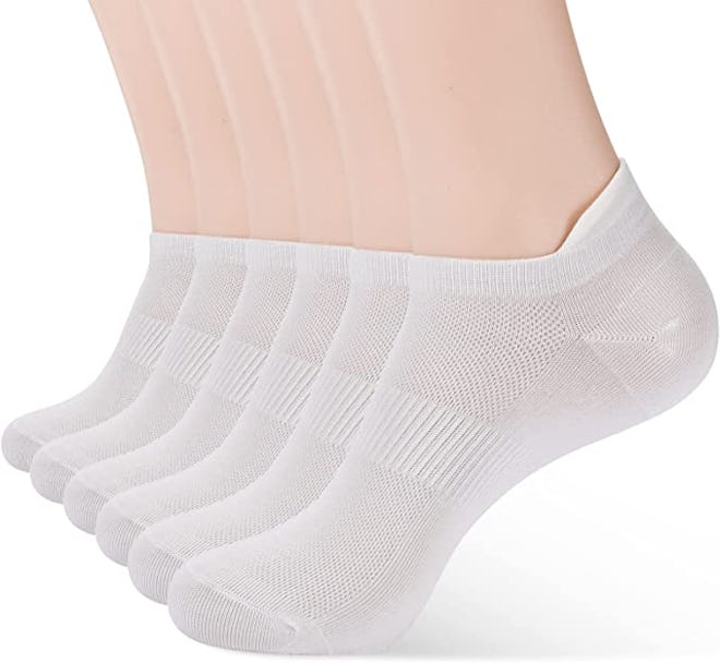 ATBITER Thin No-Show Socks With Tabs (6 Pairs)