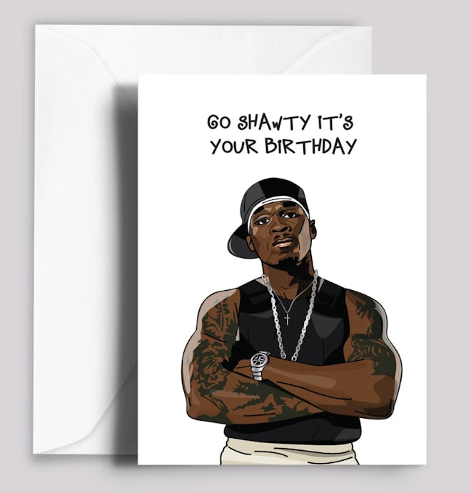 50 Cent-Inspired Birthday Card