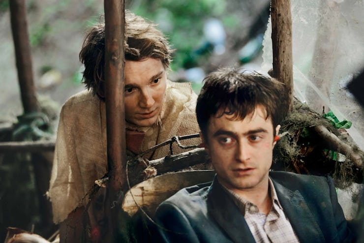 Paul Dano as Hank and Daniel Radcliffe as Manny in 2016's Swiss Army Man