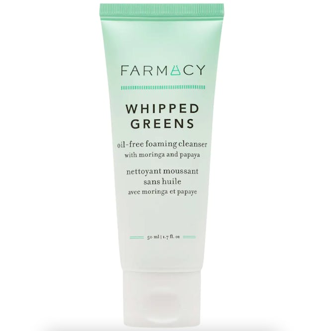Farmacy Mini Whipped Greens Oil-Free Foaming Cleanser with Moringa and Papaya
