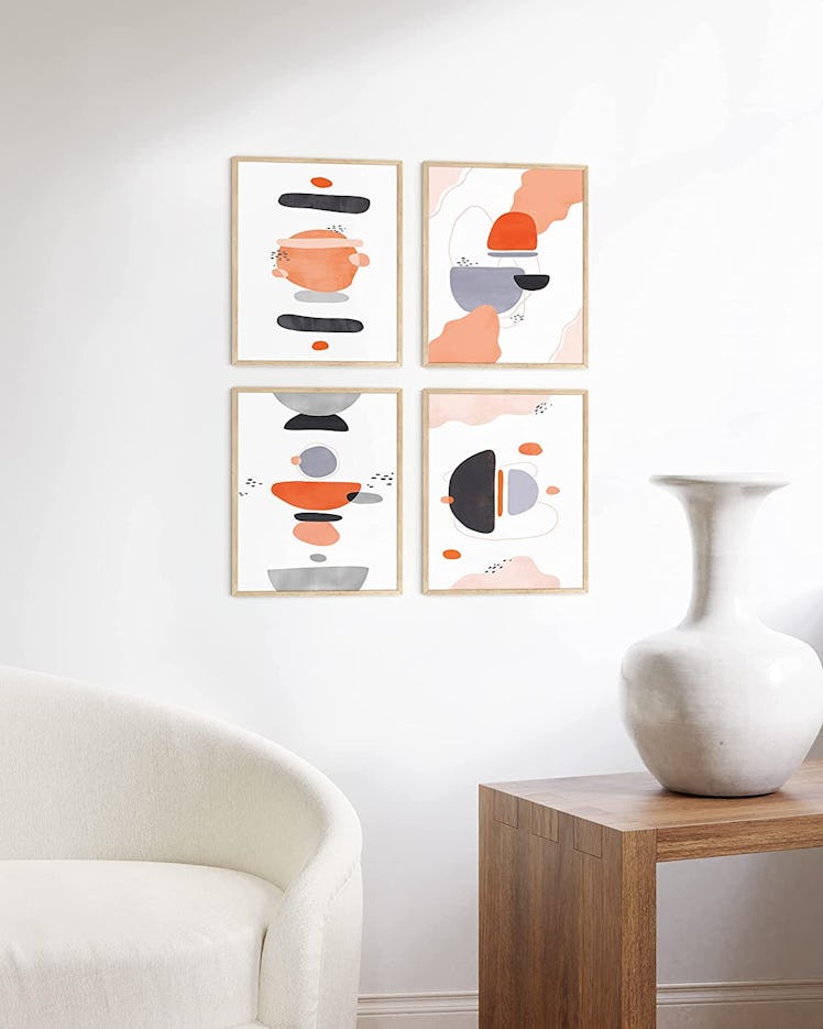 HAUS AND HUES Minimal Abstract Art Posters (Set of 4)