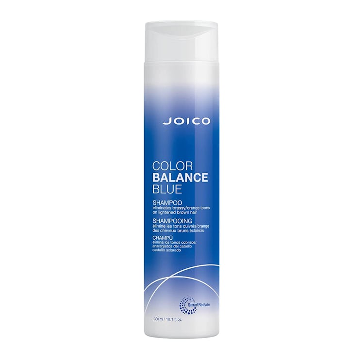 joico color balance blue shampoo is the best shampoo that lightens brown hair and helps to control s...