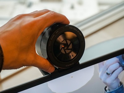 Razer Kiyo Pro Ultra 4K webcam with 1 inch sensor at CES 2023 demo