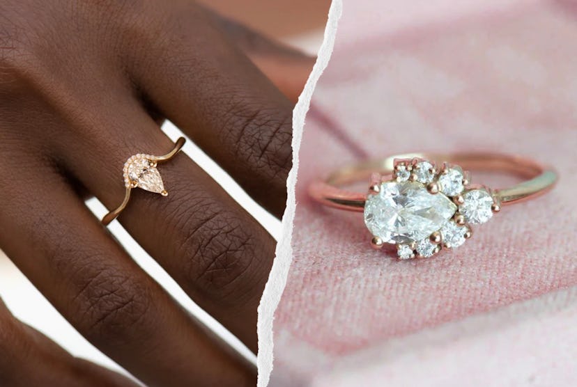 pear shaped engagement rings