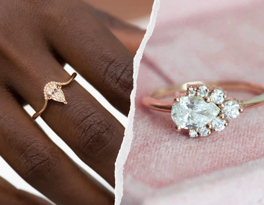 Carrie bradshaw online pear shaped ring