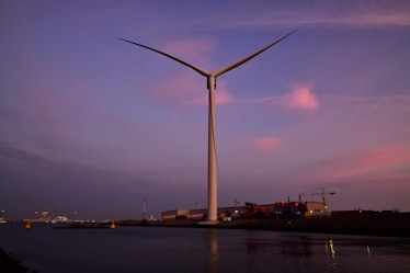 An image of a GE wind turbine.