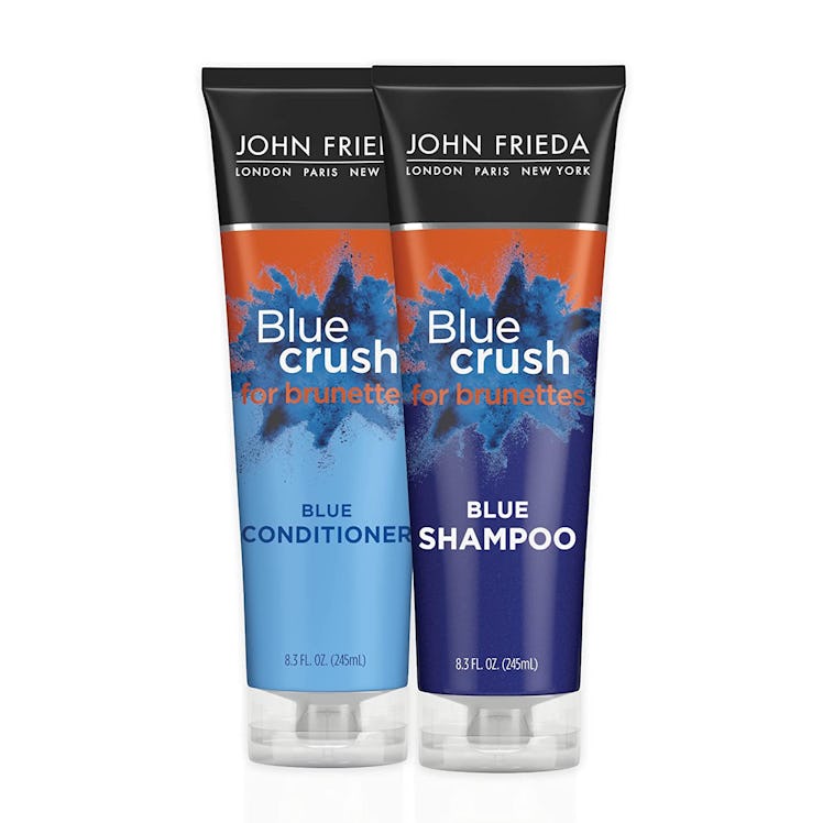 John frieda brilliant brunette blue crush shampoo and conditioner is the best shampoo and conditione...