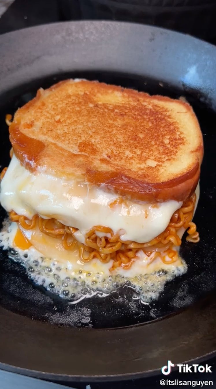 Check out these TikTok recipes that use ramen noodles to make lasagna, pizza, grilled cheese, and mo...