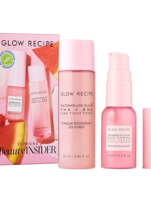 Sephora's birthday gift 2023 options include a mini Glow Recipe skin care set.