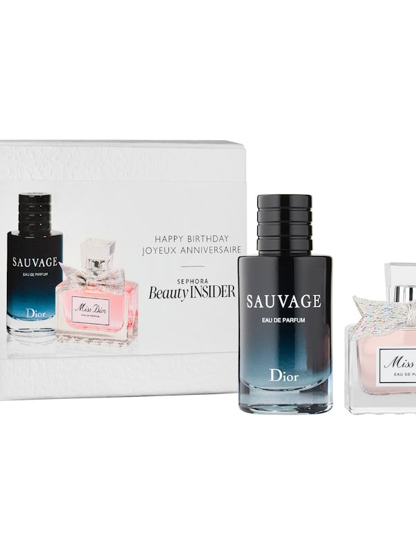 Sephora's birthday gift 2023 options include a mini Dior fragrance set.