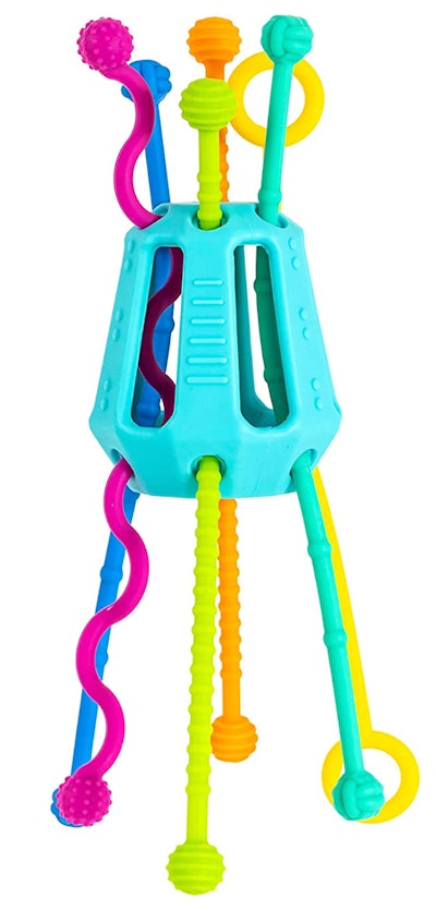 MOBI ZIPPEE Original Activity Toy is one toy to help work on pincer grasp with babies.
