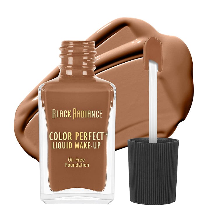 black radiance color perfect liquid makeup is the best drugstore foundation for dark skin tones with...