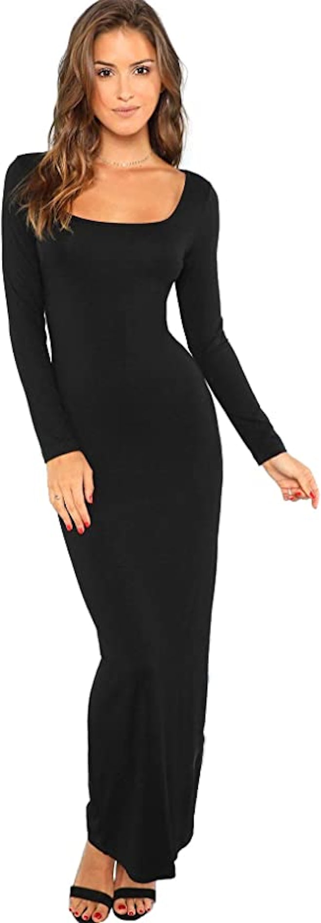 Verdusa Long Sleeve Bodycon Maxi Dress