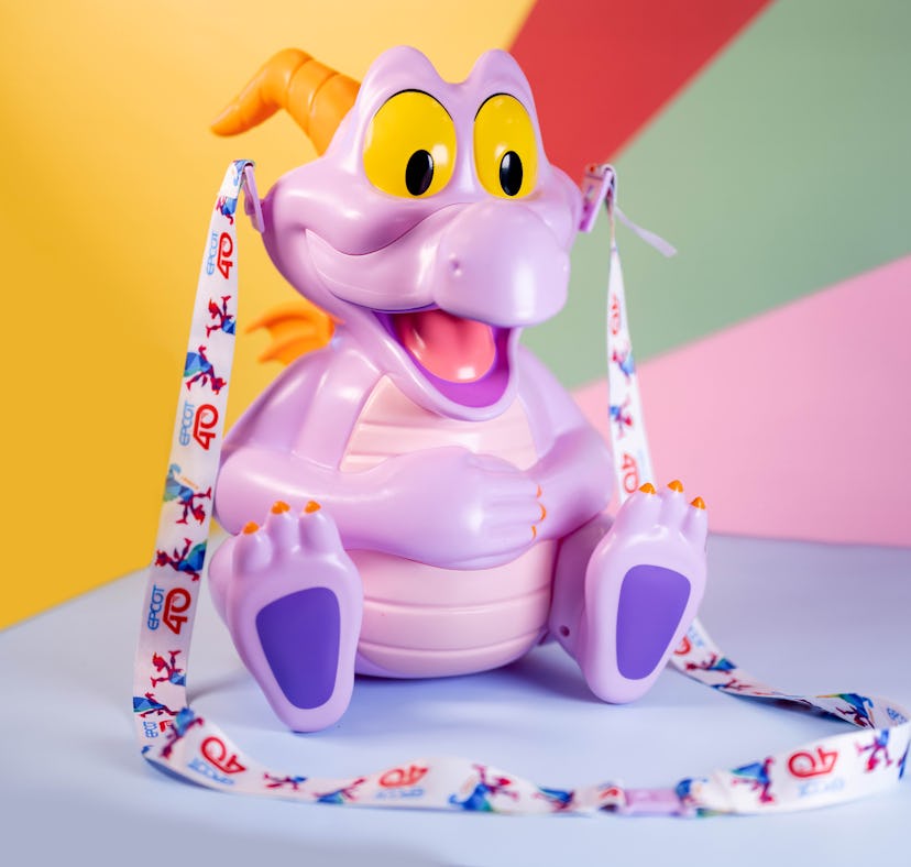 The Walt Disney World Figment popcorn bucket is back for 2023 for anyone wondering what is a Figment...