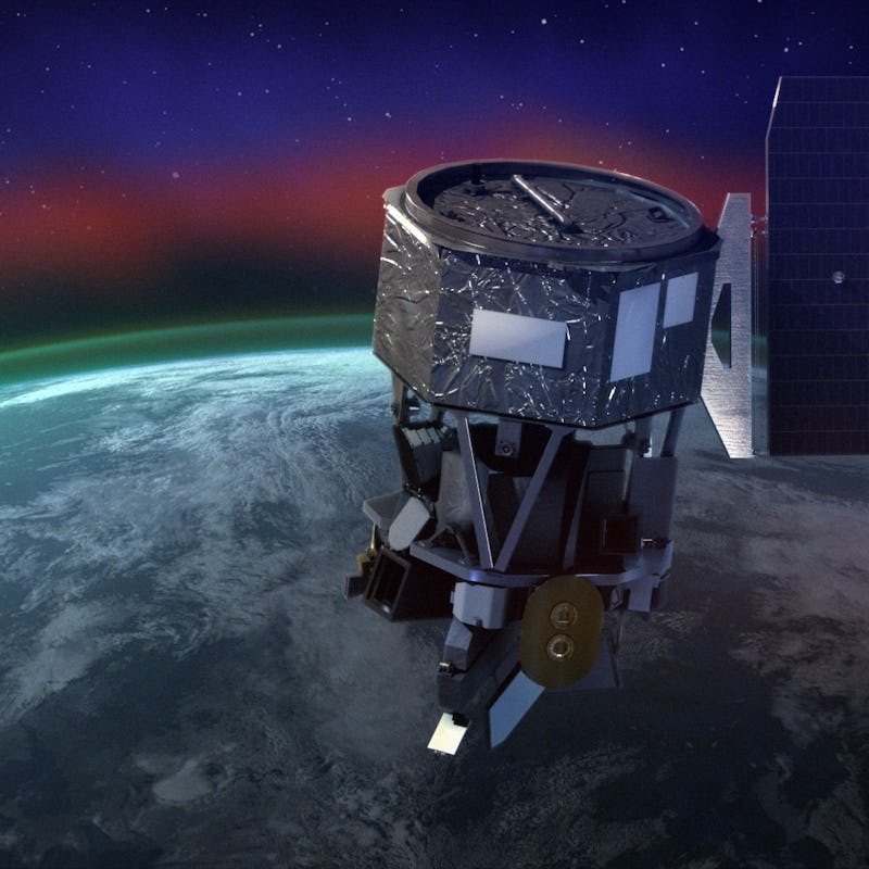 artist's rendering of ICON ionosphere satellite