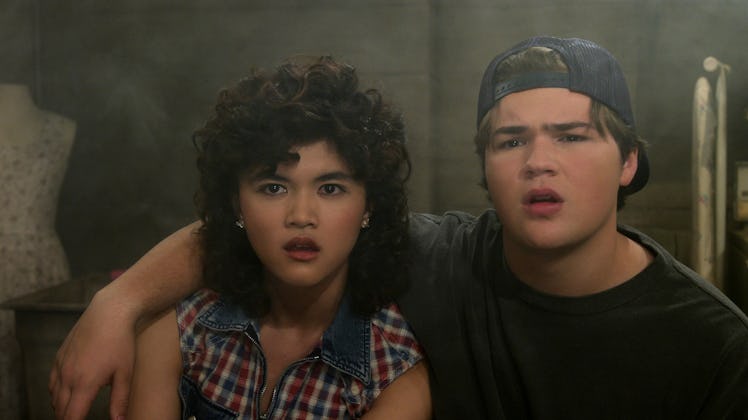 Sam Morelos as Nikki, Maxwell Acee Donovan as Nate in That ‘90s Show