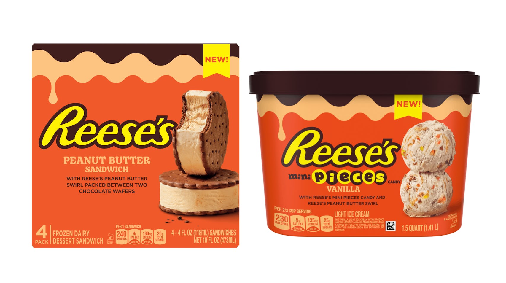 REVIEW: Reese's Peanut Butter Sandwich and Reese's Peanut Butter Light Ice  Cream - The Impulsive Buy