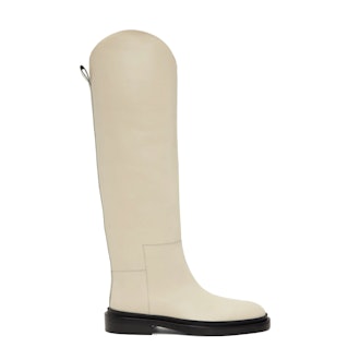 Jil Sander Off-White Riding Tall Boots